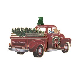 Beacon Design Tis The Season Red Pickup Truck Ornament