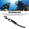 Hand Woven Diving Lanyard Anti Lost Strap Underwater Safety Rope
