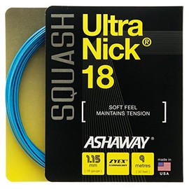 Ashaway UltraNick 18 Squash String Set - Blue