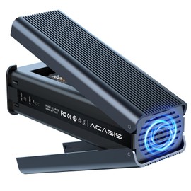 M.2 NVMe SSD Cloner, duplicador sin conexión de doble bahía con ventilador de refrigeración, USB C a M.2 Cloner, estación de acoplamiento para lector SSD, caja de discos duros para NVMe M.2 SSD Pcle