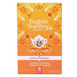 English Tea Shop Super Goodness Turmeric, Ginger & Lemongrass Tea, 20 Tea bags