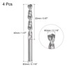 sourcing map Solid Carbide Drill Bits, 3mm C2/K20 Tungsten Carbide