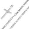 OUMI Cross Necklace for Men Women- Stainless Steel Pendant with