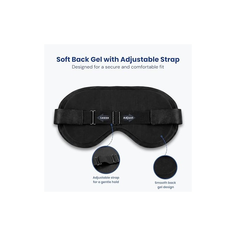 Soft Travel Sleep Eye Mask, Compact Lightweight Accessory for Travel