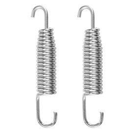 Larcele Set of 2 70 mm Motorcycle Exhaust Springs Stainless Steel Silencer Exhaust Pipe Spring Hook for Motorcycle Scooter MT/TH-01