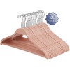 Elama Home 20 Piece Biodegradable Coat Hangers in Pink (ELH-20)