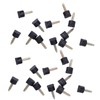 120Pcs High Heel Tip Caps TPU Polyurethane Iron Shoes Repairing
