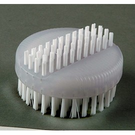 Haug Round Nail Brush Double Nylon 6.6, Ice