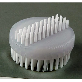 Haug Round Nail Brush Double Nylon 6.6, Ice