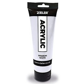 120ml Premium Acrylic Paints by Zieler® (Titanium White)