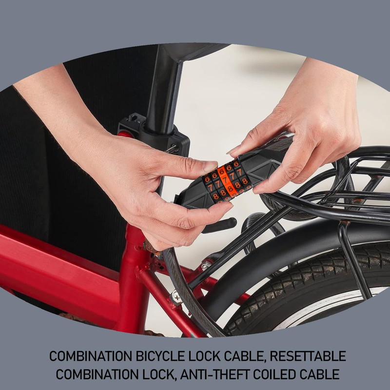 FLOTRUTE Bicycle Lock 110 cm / 11 mm Cable Lock