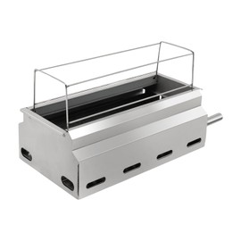 Outdoor Barbecue Grill, Charcoal Grill, Barbecue Grill with Oil-Catching Box, Balcony Barbecue Grill for Outdoor Camping Backyard Using