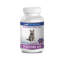 PET SUPPLEMENTS cat Digestive enzymes - Digestive AID - for Cats - Advanced PROBIOTIC - CHEWABLE - acidophilus for Cats - 1 Bottle (60 Chews)