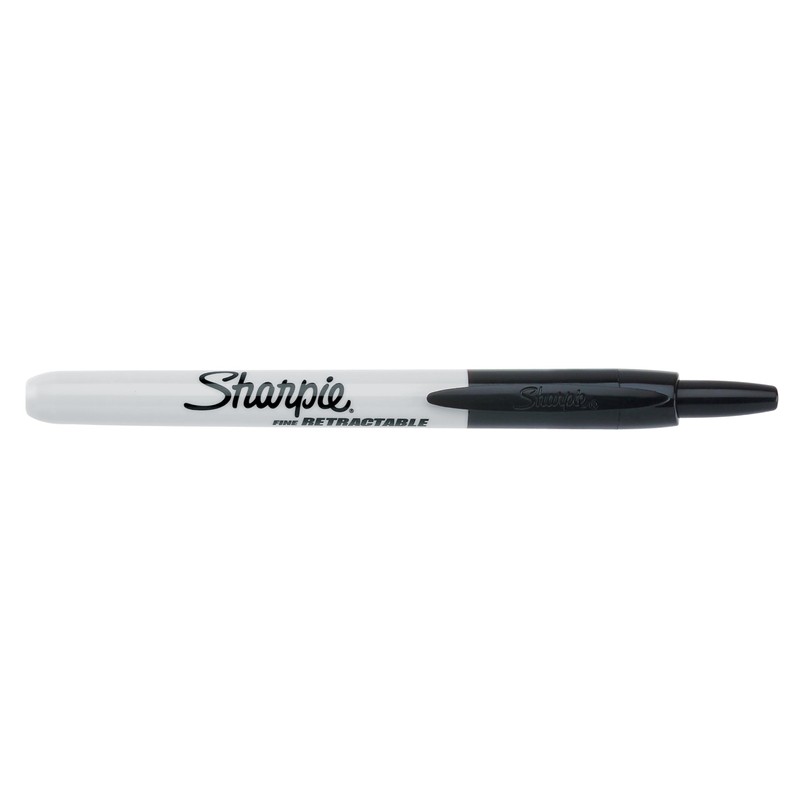 Sharpie Retractable Permanent Markers | Fine Point | Black |