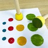 Tuperoymse 60 Pieces of Round Paint Foam Sponge Brush Set