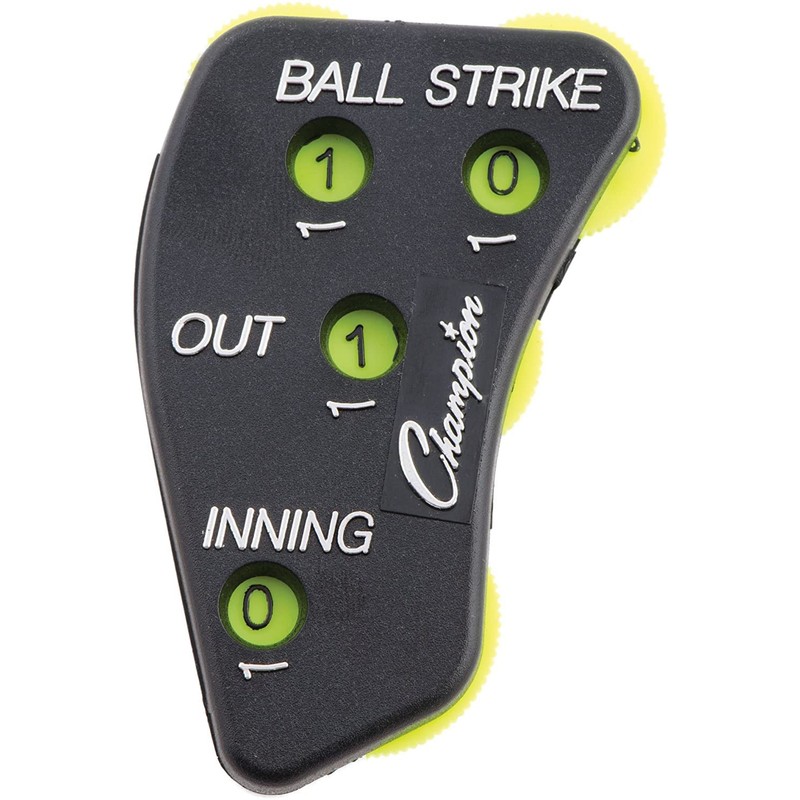 Champion 4-Wheel Baseball Softball Umpire Indicator Count Clicker (2-Pack)