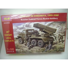 ICM 1:35 CHECHNYA CONFLICT RUSSIAN FEDERAL ROCKET ARTILLERY TRUCK MODEL 35282
