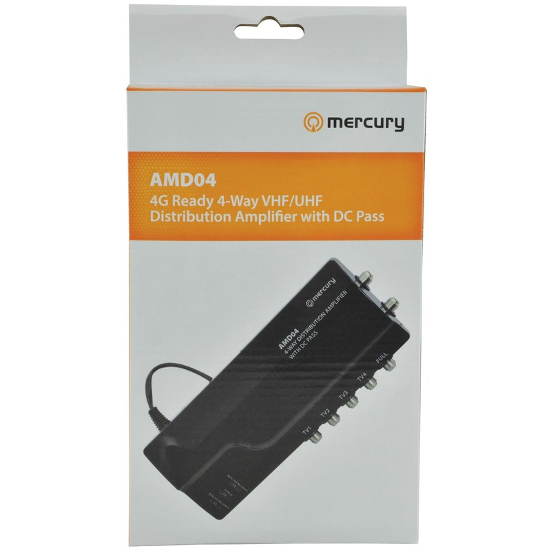 Professional TV Booster - 4 Way