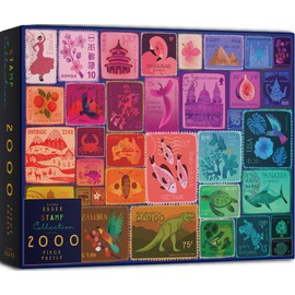 Elena Essex 1000 Piece Jigsaw Puzzles for Adults - Stamp Collection (2000 Piece)