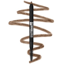 MAYBELLINE Maybelline TattooStudio Waterproof Eyebrow Pencil, Sharpenable, Longwear, Long Lasting Eyebrow Pencil, Defined Brows, Pigment Brow Pencil, Soft Brown, 1 Count