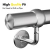 Stair Handrail Kit,4FT Heavy Duty Wall Mounted Railing System 304
