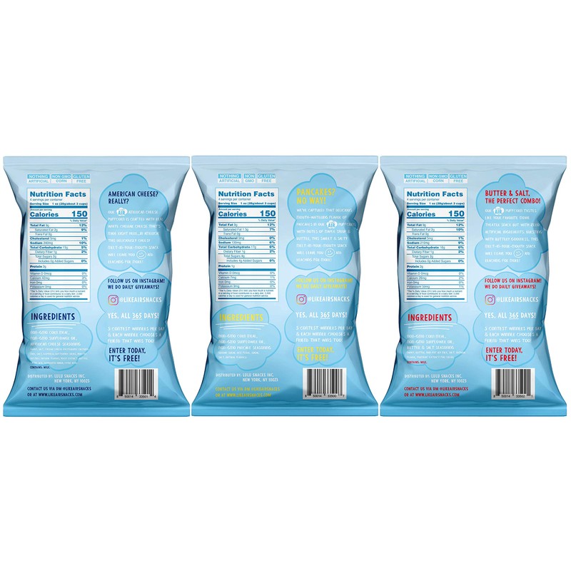 Like Air Baked Puffcorn (Variety Pack) | 3 Large Multi-Serve