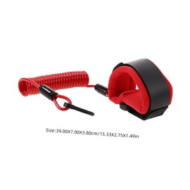 Mikinona Boat Engine Lanyard Harness Safety Cord Emergency Shutoff for Motorboats Water Sports Reliable Safety Accessory for Immediate Engine Stop Durable Versatile Design