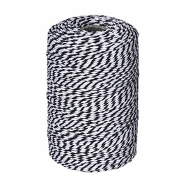 656 Feet Black and White Twine,Cotton Bakers Twine Cotton Cord Crafts Twine String for Holiday
