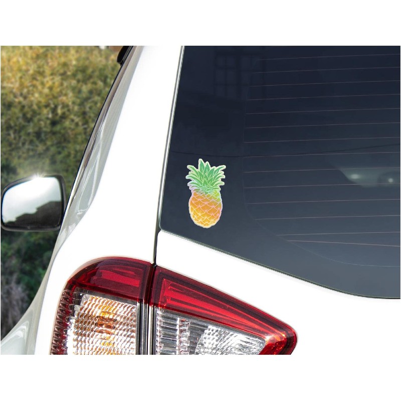 Holographic Pineapple Cute Unique Sticker Cool Decal Humor Funny Peel