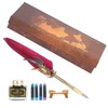 Feather Pen Calligraphy Writing Vintage Set Metal Retro Dip Quill