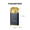 Magic Dual Flame Crocodile Lighter, 2 Jet Flame Torch Lighter,