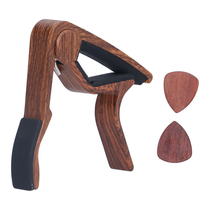 Guitar Capo Small Portable Noiseless Silicone Pad Spring Loaded Capo