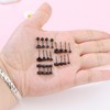 FIBO STEEL 20 Pairs Stainless Steel Black Stud Earrings for