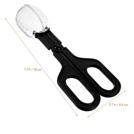 Angoily 3pcs Plastic Pet Poop Scoops Multi-use Design for Small Animals Reptile Feeding Clips Comfortable Grip for Easy Cleanup for Guinea Pigs and Other Pets