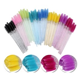 150 Cepillos Desechables Glitter Para Extensión De Pestañas