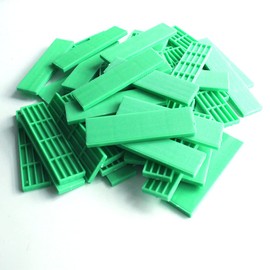 Lokatall 50pcs Window Glazing Glass Packers Spacer Flat Glass Seal Aluminum Window Seals Leveling Flooring Packers 100x26mm (Green 4mm)