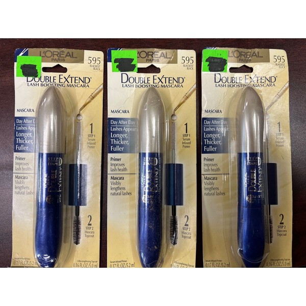 L'Oréal Lot of 3 L'Oreal # 595 Double Extend Lash