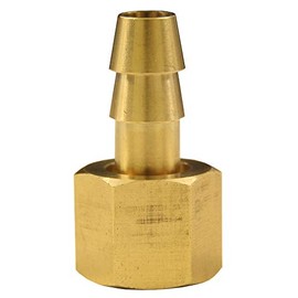 Elmag - Hose nozzle with union nut IG diameter 1/2 inch, diameter 6 mm or 9 mm, brass, size: diameter 9 mm