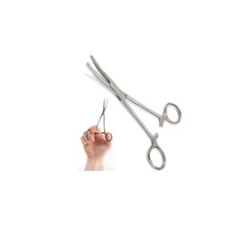 Panther Surgical Unhooking Hook Removing Pliers 4'' 6'' 10'' 12'' Stainless Steel Carp Sea Fly Fishing Forceps (6'' Curved)