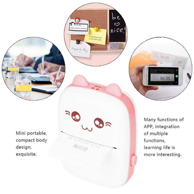 Mini Photo Printer for Bluetooth Wireless High Resolution Peripage Pocket