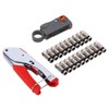 Coaxial Cable Crimper Kit, Coaxial Compression Connector Stripper Tool Set