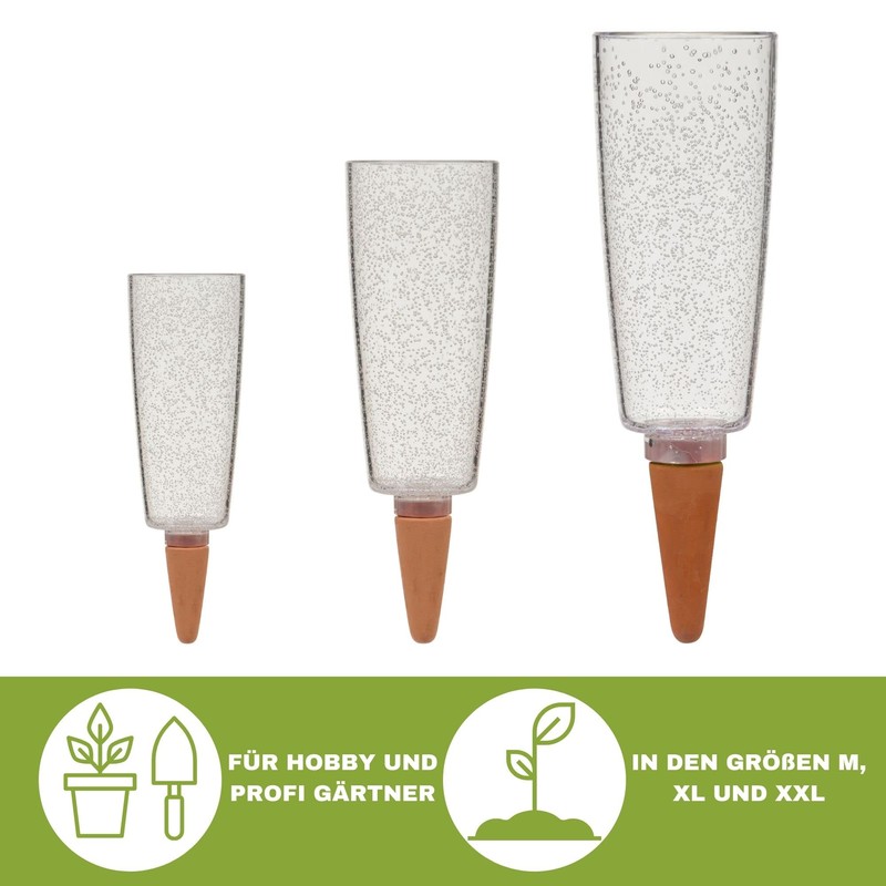 Scheurich Copa M Irrigation Water Dispenser Irrigation Ball Green Transparent