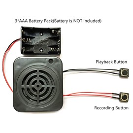 DIY Sound Module Recording Box Recording Module Voice Recording Box for Recording Gift Creative Confession Artifacts Music Audio 4 Minutes (Play It Again)