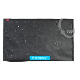 A1Cover Outdoor 22”-24“-26" TV Set Cover,Scratch Resistant Liner Protect LED Screen Best-Compatible with Standard Mounts and Stands (Dark Gray)