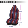 Motoforti Universal Car SUV Automotive Front Bucket Seat Cover, Polyester,