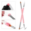 Nail Brushes, Pack of 2 Nail Art Brushes, Dual-Ended Polygel