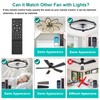 Remote Control for Ceiling Fan with Light, Compatible LP-FSD01, LP-FSD02,