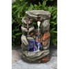 Hi-Line Gift Ltd. Stone Waterfall Fountain W/ 4 RGB LEDs,