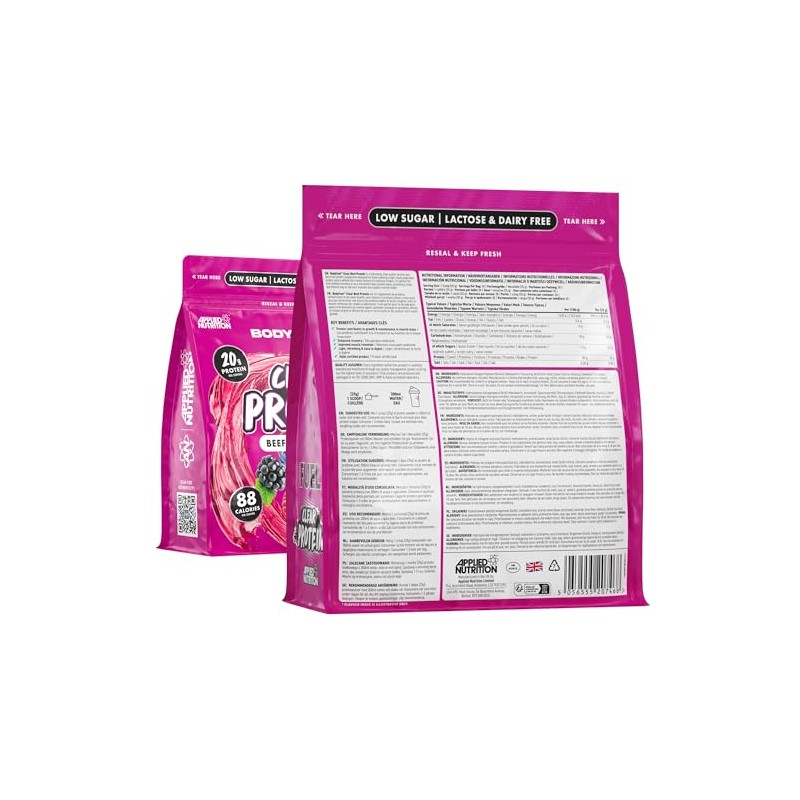 BodyFuel Clear Protein - Beef Protein Isolate - Clear &