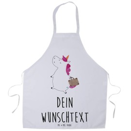Mr. & Mrs. Panda Cooking Apron Unicorn Suitcase - Gift, Barbecue Apron Man, Cooking Aprons Ladies, Unicorns, Silly, Fun, Pegasus, Unicorn, Women's Apron, Fun, Apron, Ladies, BBQ Apron, White